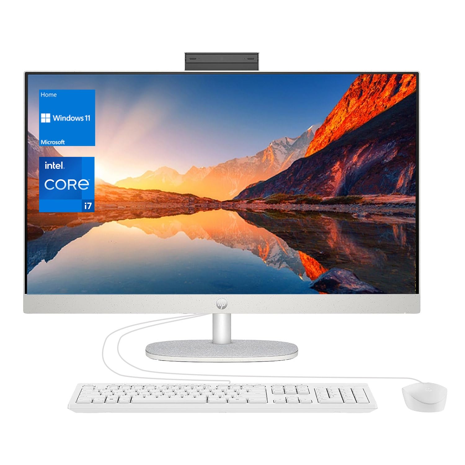 HP All-in-One 27-cr1057 Desktop PC - Intel Core Ultra 7, 32GB RAM, 1TB SSD, 27" 